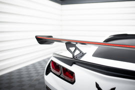 Alettone Chevrolet Corvette C7 Stingray / Grand Sport in Fibra di Carbonio + LED — dettaglio del profilo