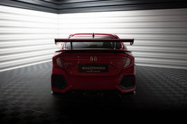 Alettone Honda Civic Mk10 SI in Fibra di Carbonio + LED — dettaglio del profilo