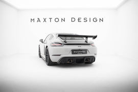 Alettone V.1 Porsche Cayman 982c Cayman T / Cayman GTS in Fibra di Carbonio (con montanti interni) — particolare del bordo