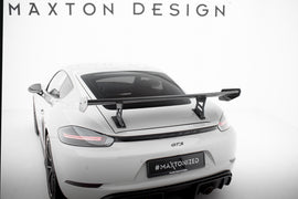 Alettone V.1 Porsche Cayman 982c Cayman T / Cayman GTS in Fibra di Carbonio (con montanti interni) — dettaglio della superficie