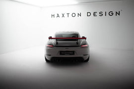Alettone V.2 Porsche Cayman 982c Cayman T / Cayman GTS in Fibra di Carbonio + LED — dettaglio del profilo
