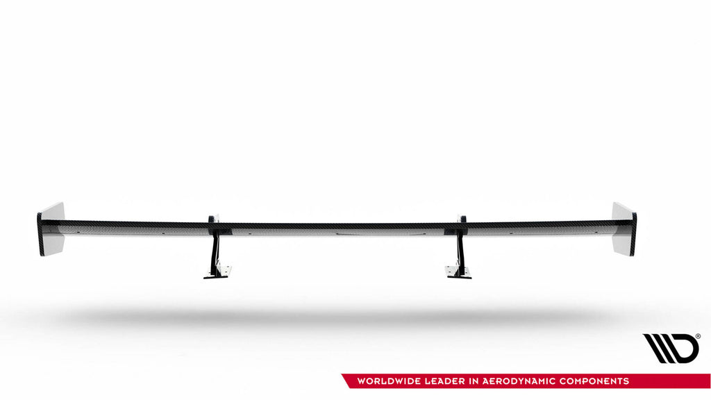 Alettone Audi A5 Coupé 8T in Fibra di Carbonio (con attacco swan neck superiore) — vista posteriore