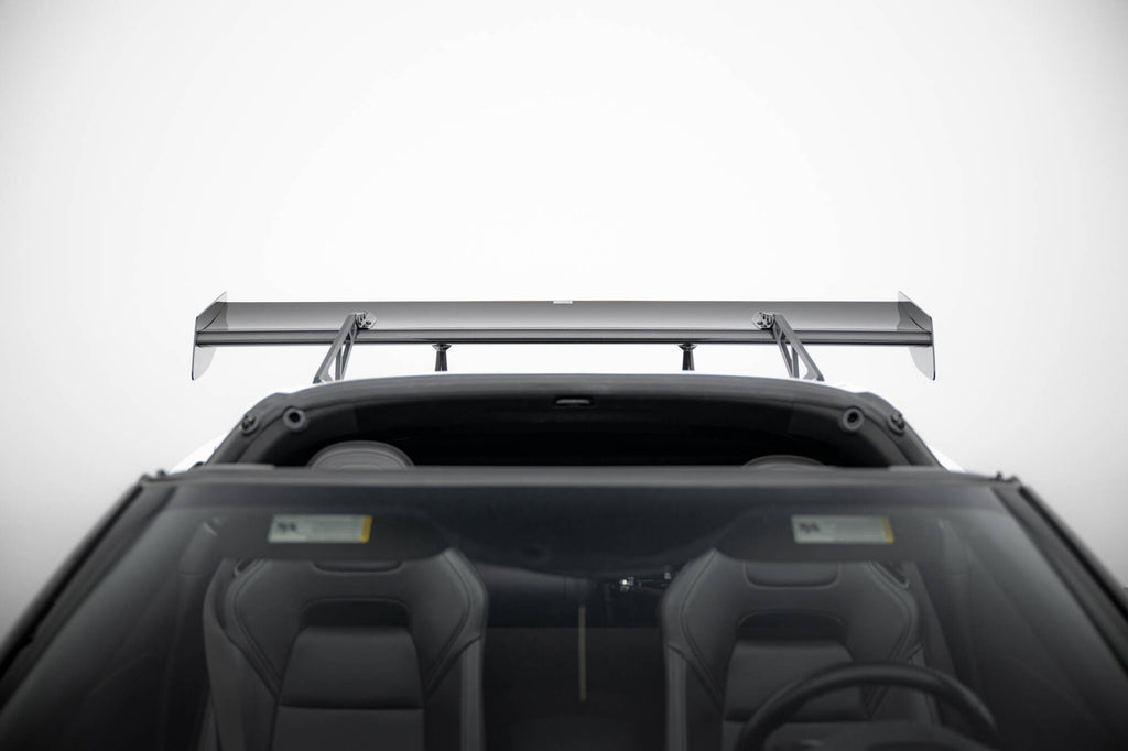 Alettone Chevrolet Corvette C7 Stingray / Grand Sport in Fibra di Carbonio (con attacco swan neck superiore) — vista posteriore