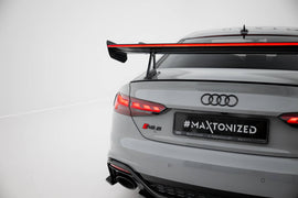 Alettone Audi A5 Coupé F5 S-Line in Fibra di Carbonio + LED — dettaglio del profilo