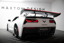 Alettone Chevrolet Corvette C7 Stingray / Grand Sport in Fibra di Carbonio + LED (con attacco swan neck superiore) — dettaglio del fissaggio