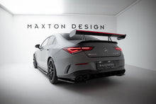 Alettone Mercedes CLA Coupé C118 AMG-Line / AMG 35 / AMG 35 Aero in Fibra di Carbonio + LED (con attacco swan neck superiore) — dettaglio del fissaggio
