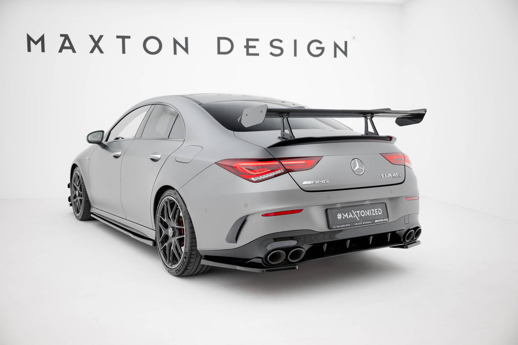 Alettone Mercedes CLA Coupé C118 AMG-Line / AMG 35 / AMG 35 Aero in Fibra di Carbonio (con attacco swan neck superiore) — dettaglio del profilo