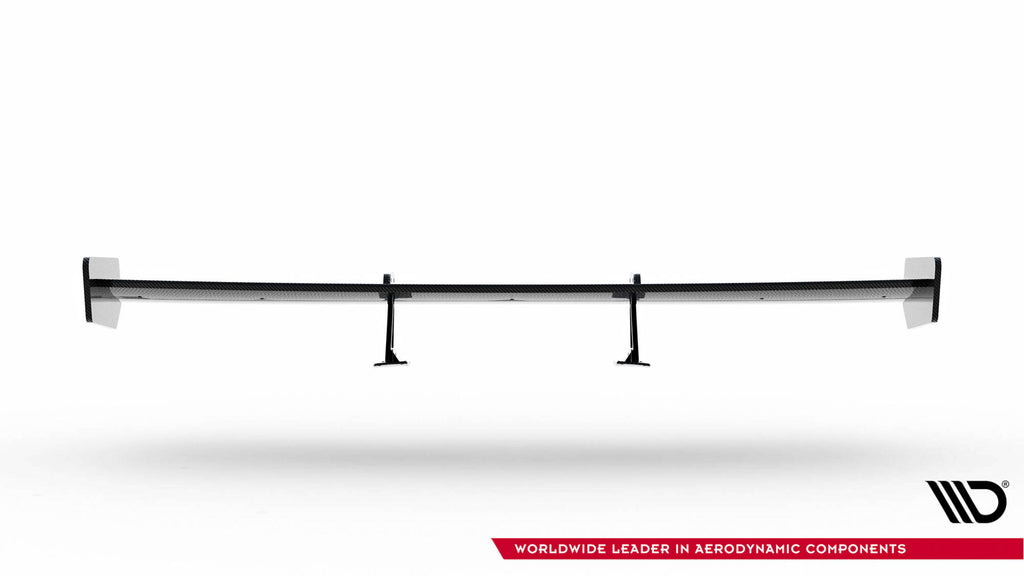 Alettone Toyota Supra Mk5 in Fibra di Carbonio (con attacco swan neck superiore) — vista frontale