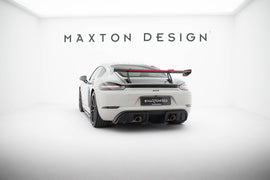 Alettone V.1 Porsche Cayman 982c Cayman T / Cayman GTS in Fibra di Carbonio + LED (con attacco swan neck superiore) — dettaglio del profilo