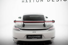 Load image into Gallery viewer, Alettone V.1 Porsche Cayman 982c Cayman T / Cayman GTS in Fibra di Carbonio + LED (con attacco swan neck superiore) — vista laterale