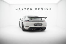 Load image into Gallery viewer, Alettone V.1 Porsche Cayman 982c Cayman T / Cayman GTS in Fibra di Carbonio (con attacco swan neck superiore) — vista angolata