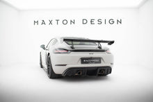 Load image into Gallery viewer, Alettone V.2 Porsche Cayman 982c Cayman T / Cayman GTS in Fibra di Carbonio (con attacco swan neck superiore) — vista posteriore
