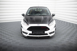 Palpebre fari V.1 Maxton Design per Ford Fiesta Mk7 Facelift — ABS nero lucido, vista di dettaglio