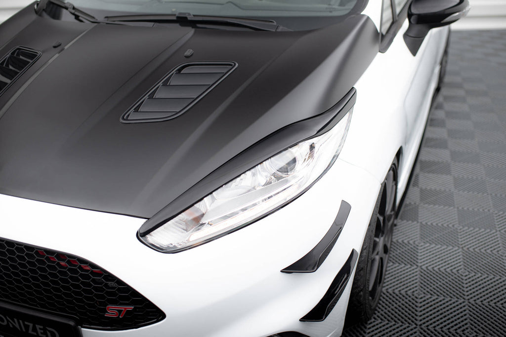 Palpebre fari V.1 Maxton Design per Ford Fiesta Mk7 Facelift, ABS nero lucido