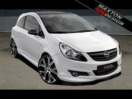 Lip anteriore Maxton Design in ABS grezzo per Opel Corsa D pre-facelift