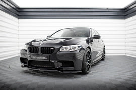 Lip anteriore V.2 Maxton Design compatibile con BMW M5 F10, ABS nero lucido