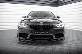 Lip anteriore in ABS nero lucido Maxton Design compatibile con BMW M5 F10, pezzo singolo