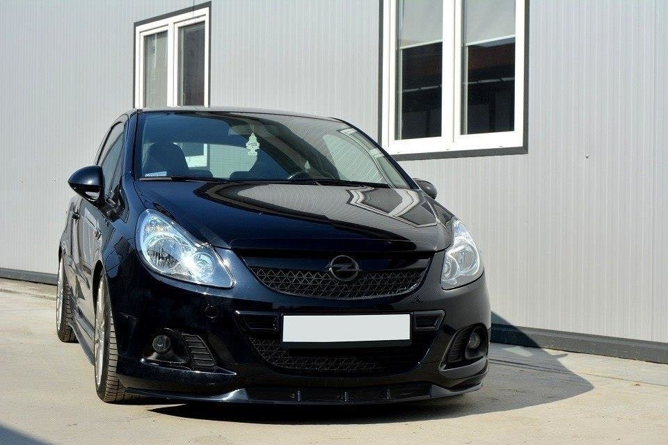 Lip anteriore Opel Corsa D OPC montato sul paraurti Nürburgring
