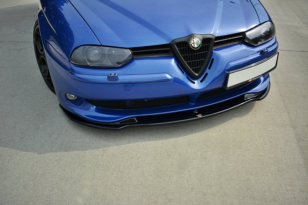 Lip anteriore Alfa Romeo 156 GTA montato sotto il paraurti originale