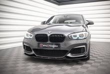 Carica l'immagine nel visualizzatore di Gallery, Lip anteriore V.1 Maxton Design per BMW Serie 1 F20 F21 M-Pack Facelift, ABS nero lucido - dettaglio del profilo