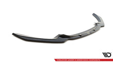 Carica l'immagine nel visualizzatore di Gallery, Lip anteriore V.1 Maxton Design per BMW Serie 1 F20 F21 M-Pack Facelift, ABS nero lucido - vista laterale