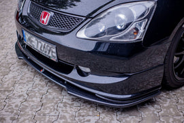 Dettaglio del lip anteriore V.1 Maxton per Honda Civic EP3 Type-S