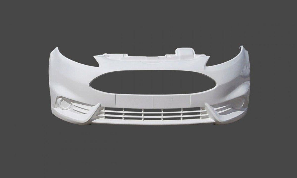 Paraurti anteriore Maxton Design look ST in vetroresina per Ford Fiesta Mk7 — dettaglio del profilo