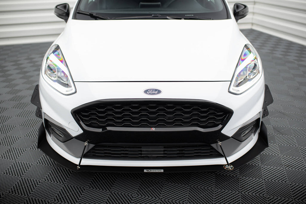 Canards Racing Maxton Design in ABS per Ford Fiesta ST Mk8, montati sul paraurti anteriore