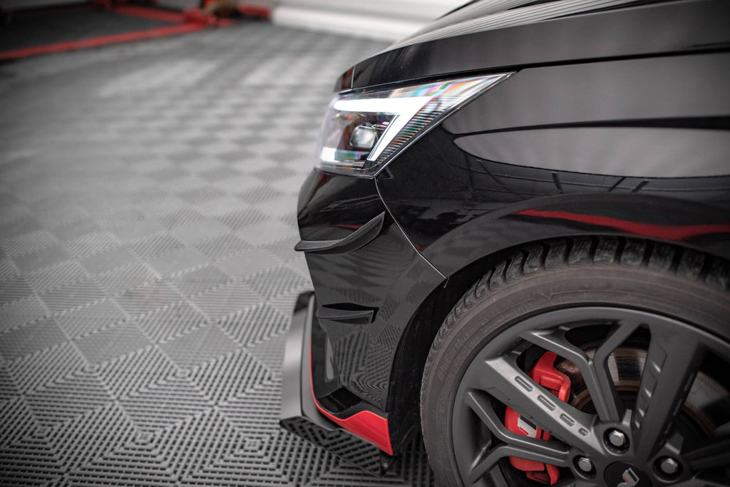 Set di canards Maxton Design in ABS da preparare e verniciare per Hyundai i20 N Mk3