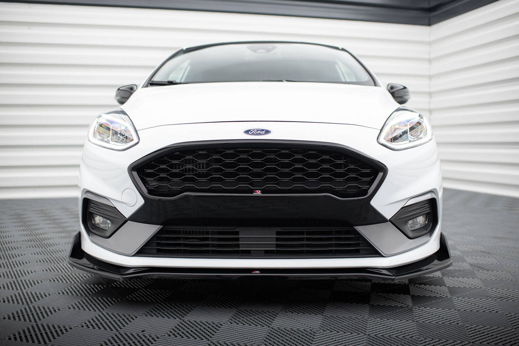 Griglia anteriore Maxton Design per Ford Fiesta ST Mk8, ABS nero lucido — dettaglio del profilo