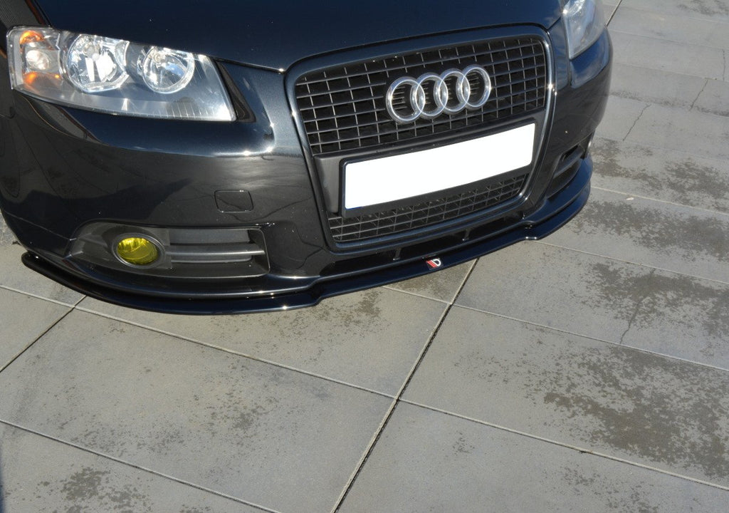 Splitter anteriore in ABS per Audi A3 8P S-Line - particolare del profilo