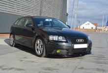 Carica l'immagine nel visualizzatore di Gallery, Lip anteriore Maxton Design montato sul paraurti dell'Audi A3 8P S-Line