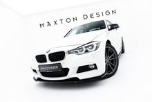 Load image into Gallery viewer, Lip anteriore Maxton Design in ABS nero lucido per BMW Serie 3 M-Pack Berlina F30, vista ravvicinata