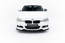 Load image into Gallery viewer, Lip anteriore Maxton Design in ABS nero lucido per BMW Serie 3 M-Pack Berlina F30, dettaglio del kit di montaggio