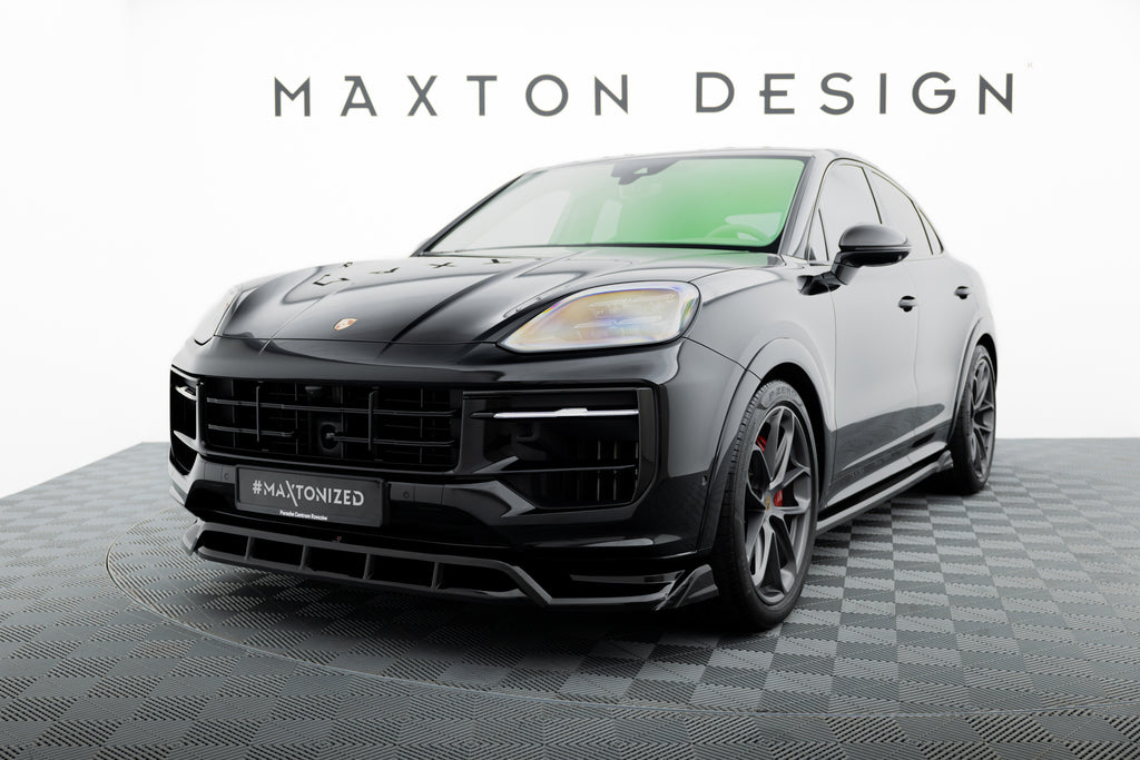 Lip Anteriore Porsche Cayenne Sport Design / Turbo SUV / Coupe Mk3 Facelift — vista laterale