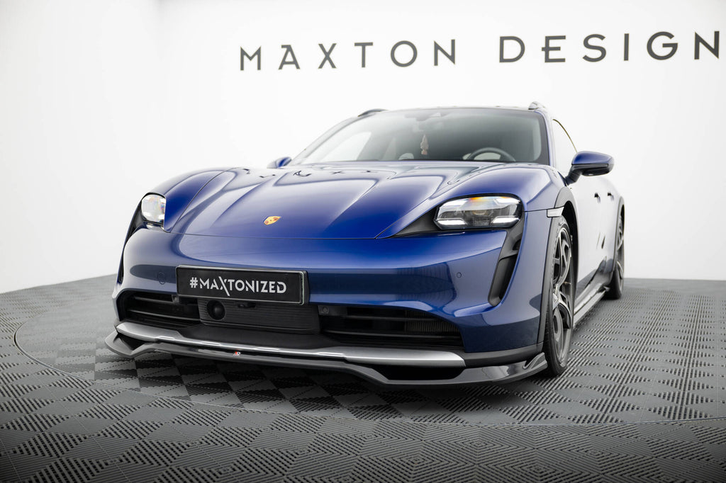 Lip Anteriore Porsche Taycan Mk1 aycan Cross Turismo 4S — vista laterale