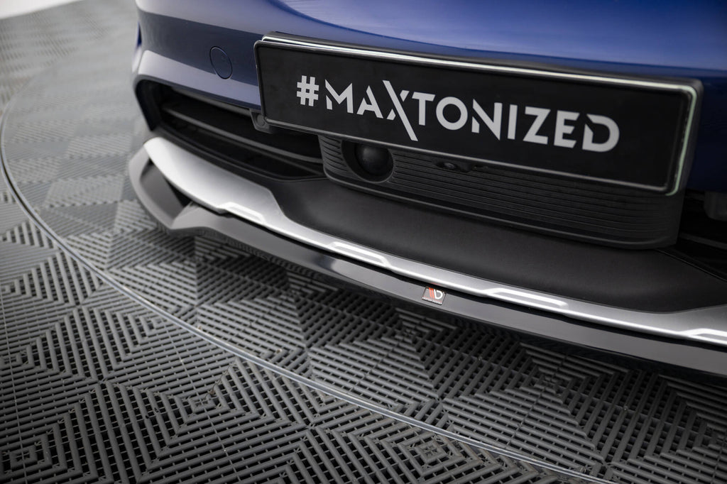 Lip Anteriore Porsche Taycan Mk1 aycan Cross Turismo 4S — particolare della finitura