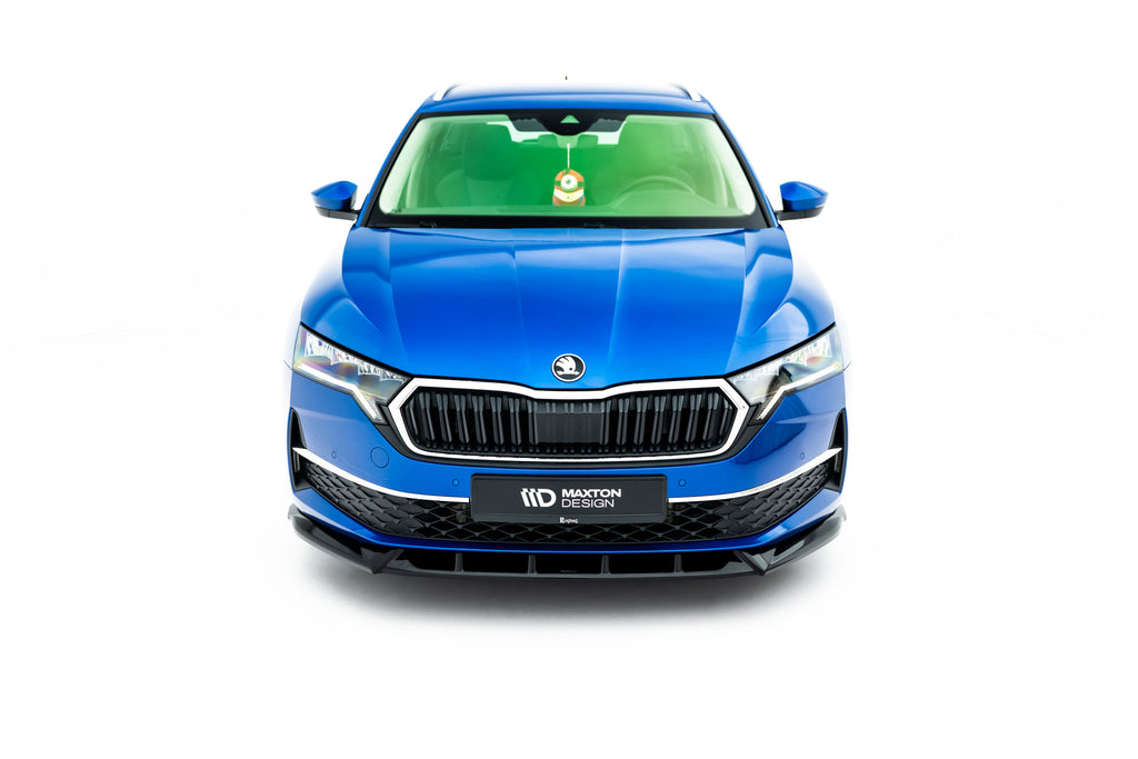 Lip Anteriore Skoda Octavia Mk4 Facelift — particolare della finitura