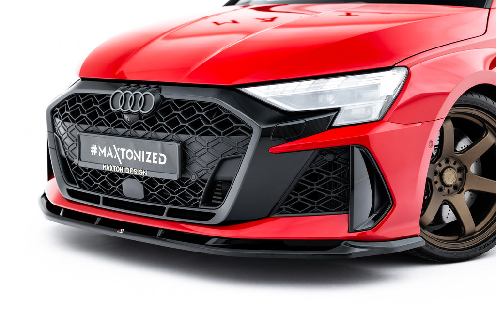 Lip Anteriore V.1 Audi RS3 Berlina 8Y Facelift — dettaglio del fissaggio