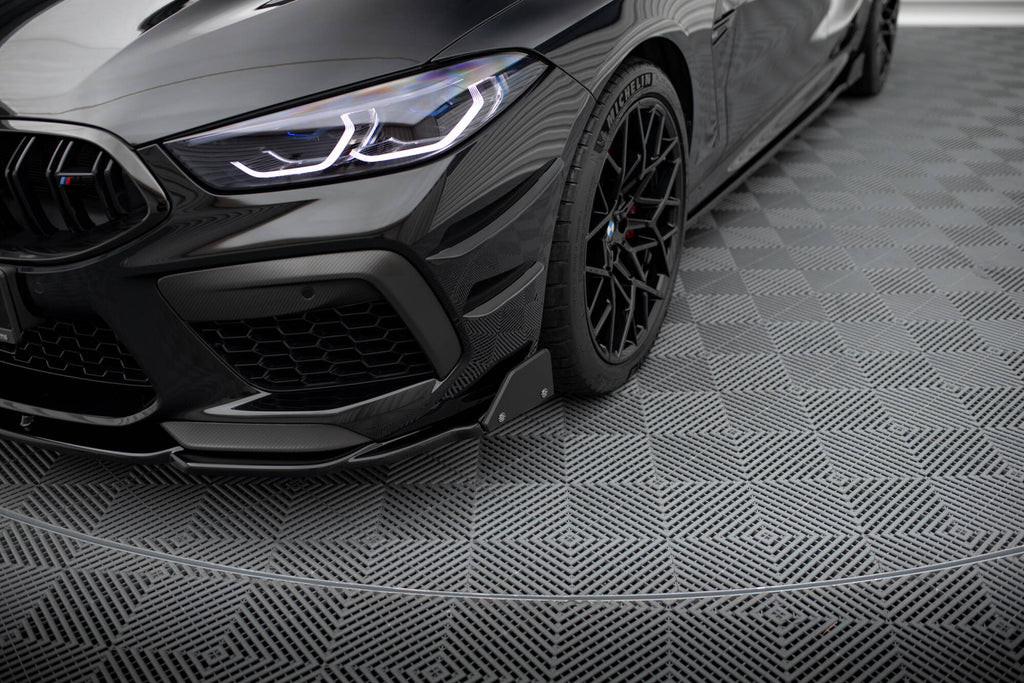 Lip Anteriore V.1 BMW Serie M8 F93 + Flap Gran — vista laterale