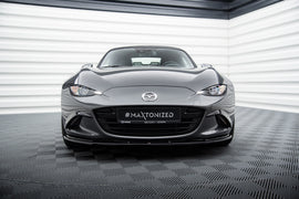 Lip anteriore V.1 Maxton Design per Mazda MX-5 ND Mk4, ABS nero lucido
