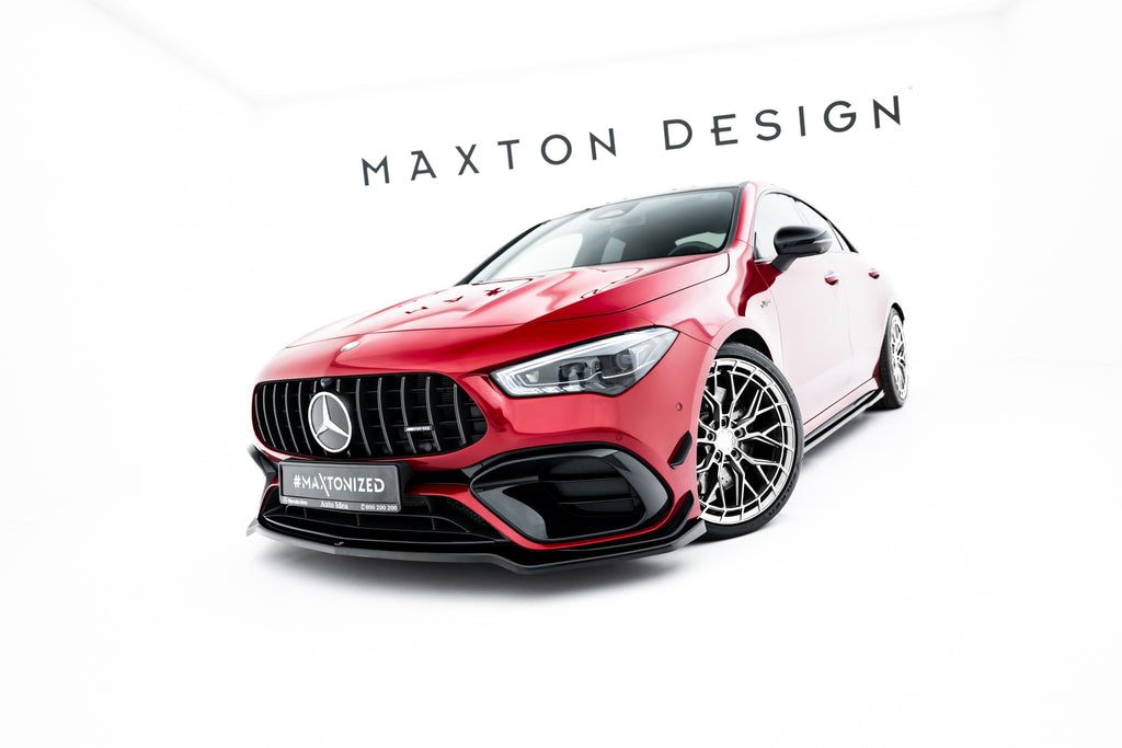 Lip Anteriore V.1 Mercedes CLA 35 AMG C118 Facelift AMG 45 Aero — vista laterale