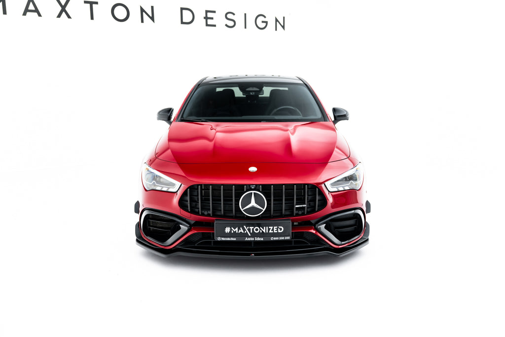 Lip Anteriore V.1 Mercedes CLA 35 AMG C118 Facelift AMG 45 Aero — dettaglio del fissaggio
