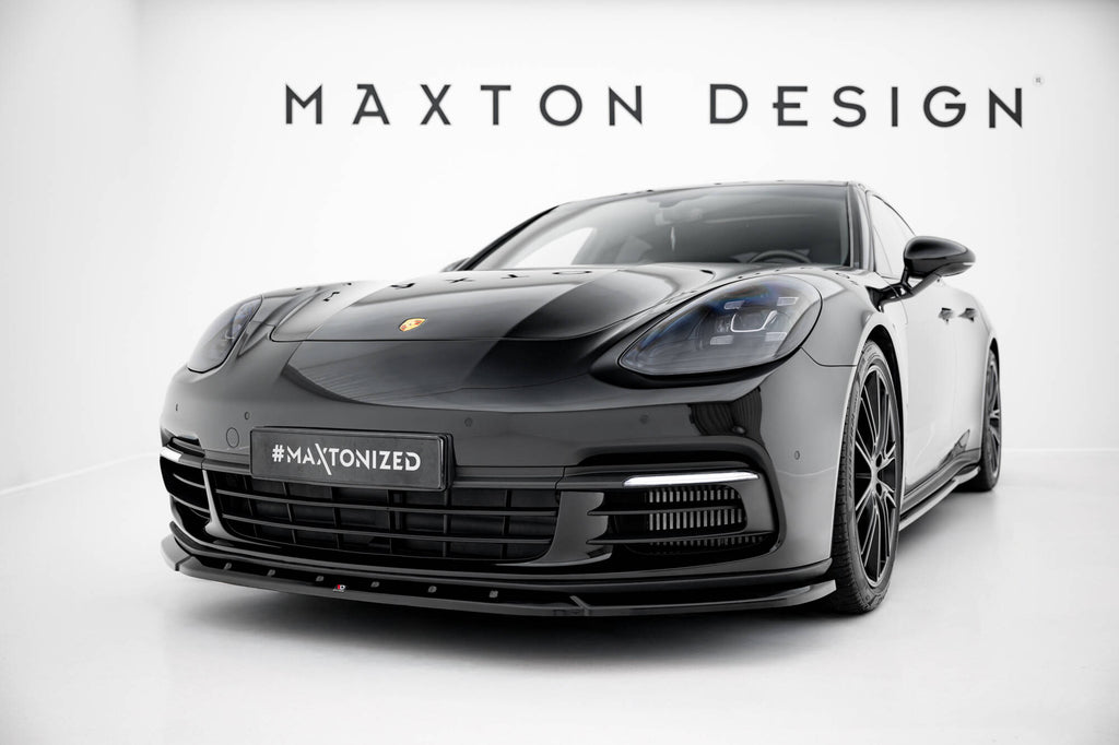 Lip Anteriore V.1 Porsche Panamera 971 Panamera E-Hybrid / Panamera 4S — vista laterale
