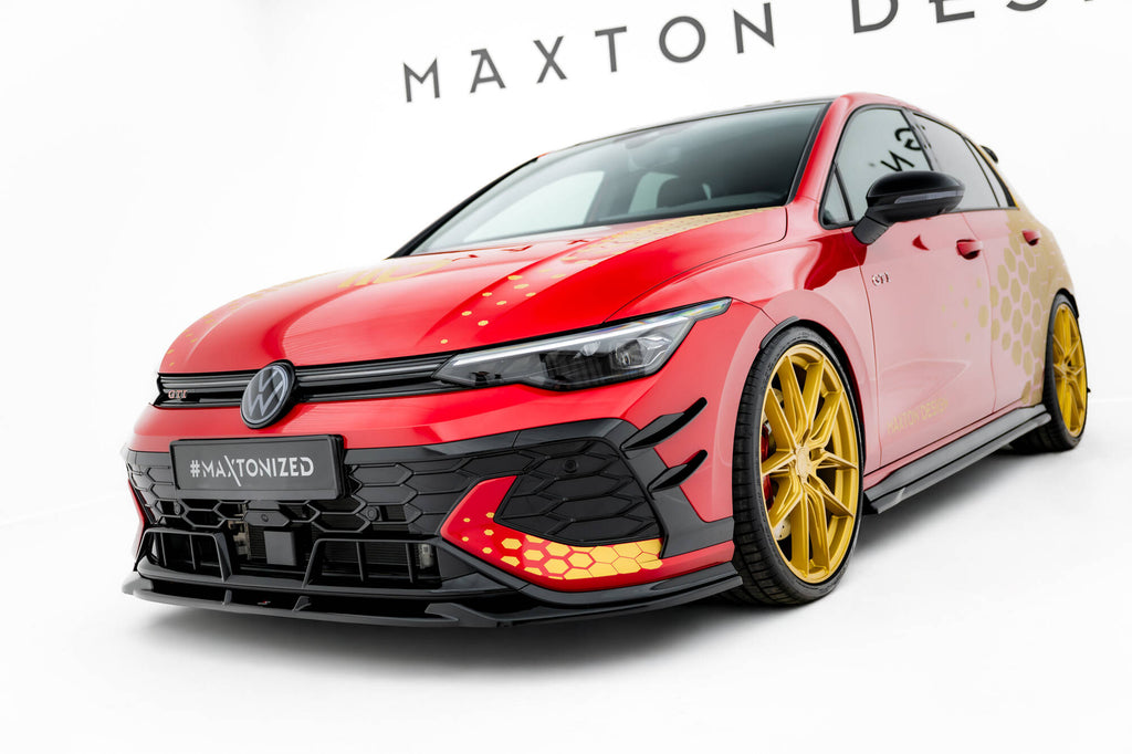 Lip Anteriore V.1 Volkswagen Golf R Mk8 Facelift GTI Clubsport — particolare della finitura