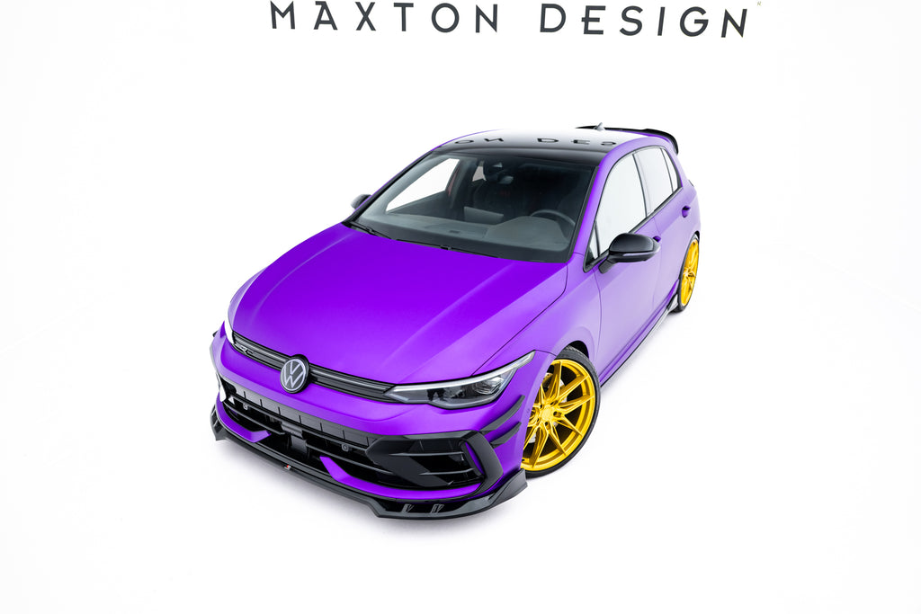 Lip Anteriore V.1 Volkswagen Golf R Hatchback Mk8 Facelift — vista posteriore