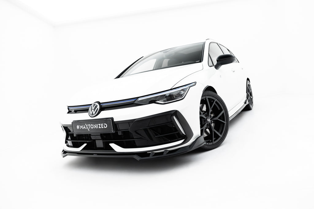 Lip Anteriore V.1 Volkswagen Golf R Station Wagon Mk8 Facelift — montato sulla vettura