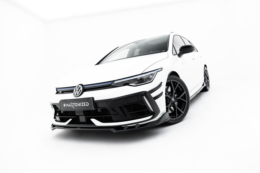 Lip Anteriore V.1 Volkswagen Golf R Station Wagon Mk8 Facelift — vista angolata