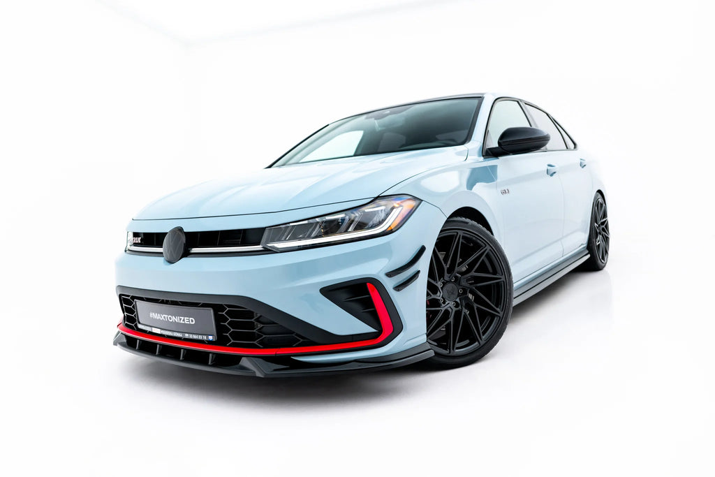 Lip Anteriore V.1 Volkswagen Jetta GLI Mk7 Facelift 2 — vista posteriore