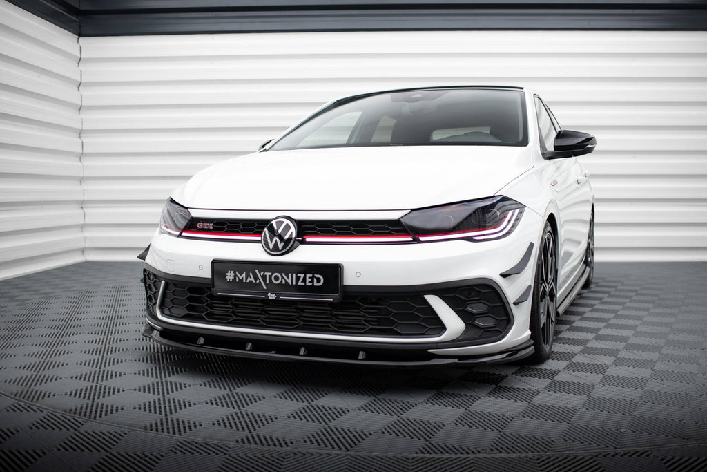 Lip Anteriore V.1 Volkswagen Polo GTI Mk6 Facelift — vista laterale